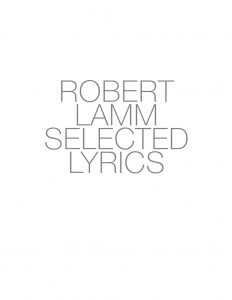 Robert Lamm Selected Lyrics book cover