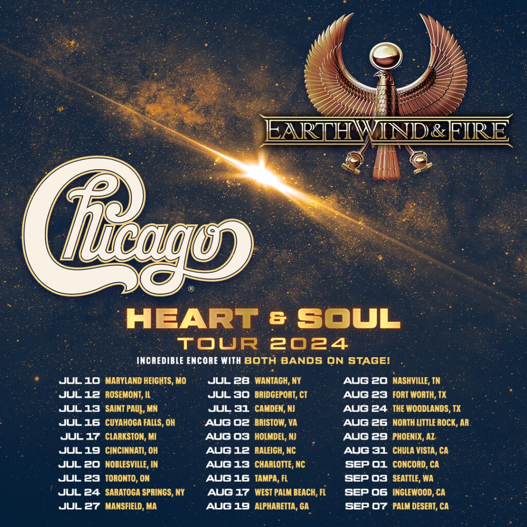 Chicago And Earth Wind Fire At Dickies Arena Chicago   EWF Chicago All Dates 1080x1080 1024x1024 